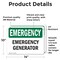 Signmission Generator, 14 in W x Rectangle, Vinyl Decal OS-2PACK-EM-D-1014-L-10334 - alternate 2